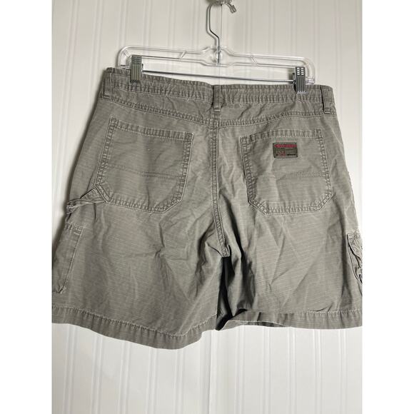 UnionBay VTG Y2K Distress Logo Cargo Shorts Womens Size 9 Gray Street Style Rave - Picture 7 of 12